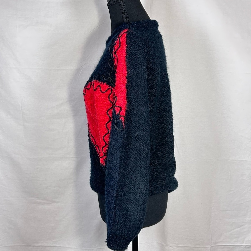 True Vintage 80/90s Koret Fuzzy Colorblock Sweater - Picture 2 of 6